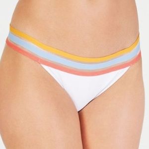 Hula Honey Juniors Stripes Hipster Bottoms White